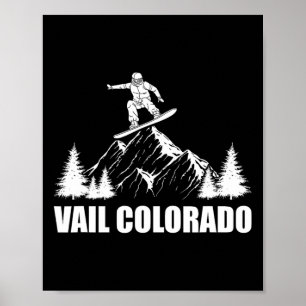 Snowboard Vail Colorado Snowboarding  Poster