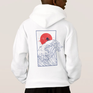 Snowboard, Vintage Japanese Hoodie