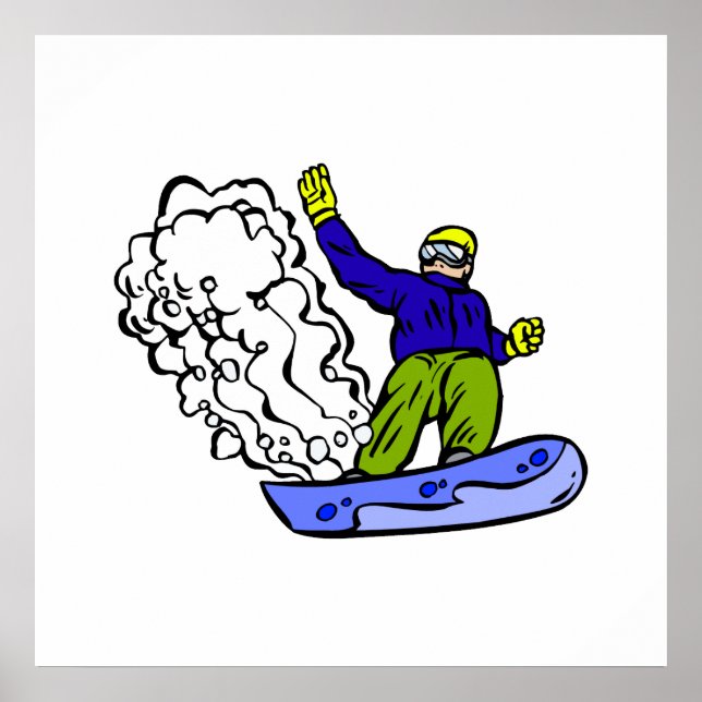Snowboard wake poster (Front)