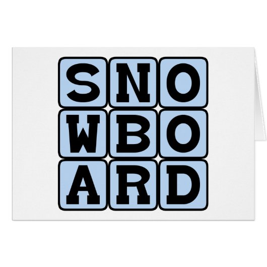 Snowboard, Winter Sport (Front Horizontal)