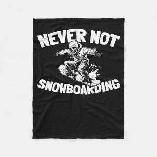 Snowboard Winter Sports - Snowboarding Snowboarder Fleece Blanket