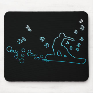 snowBOARD with birds Mouse Pad