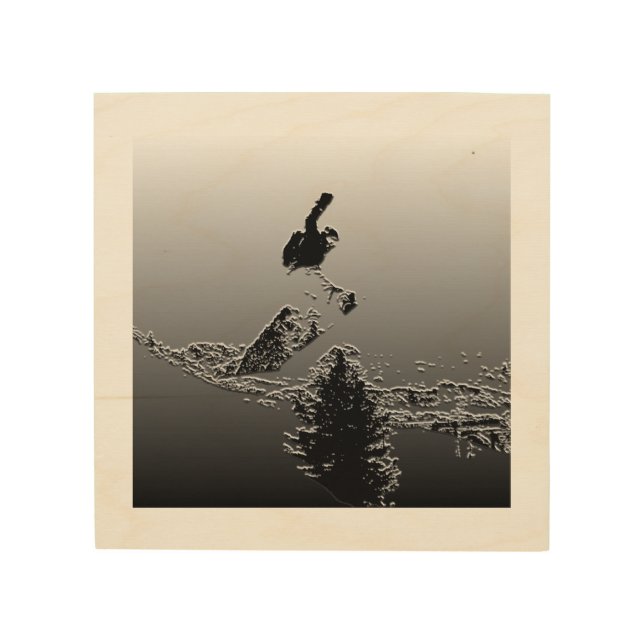 Snowboard Wood Wall Art (Front)
