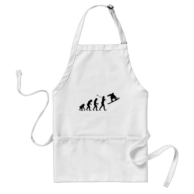 Snowboarder Adult Apron (Front)