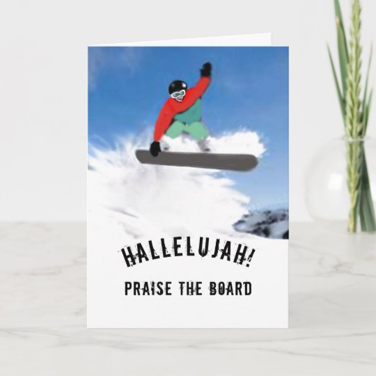 Snowboarder Birthday Card