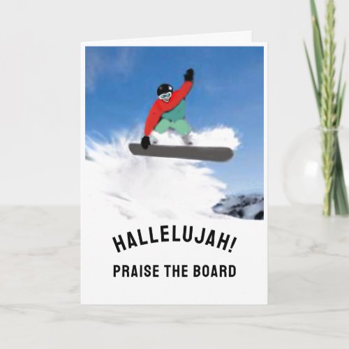 Snowboarder Birthday Card