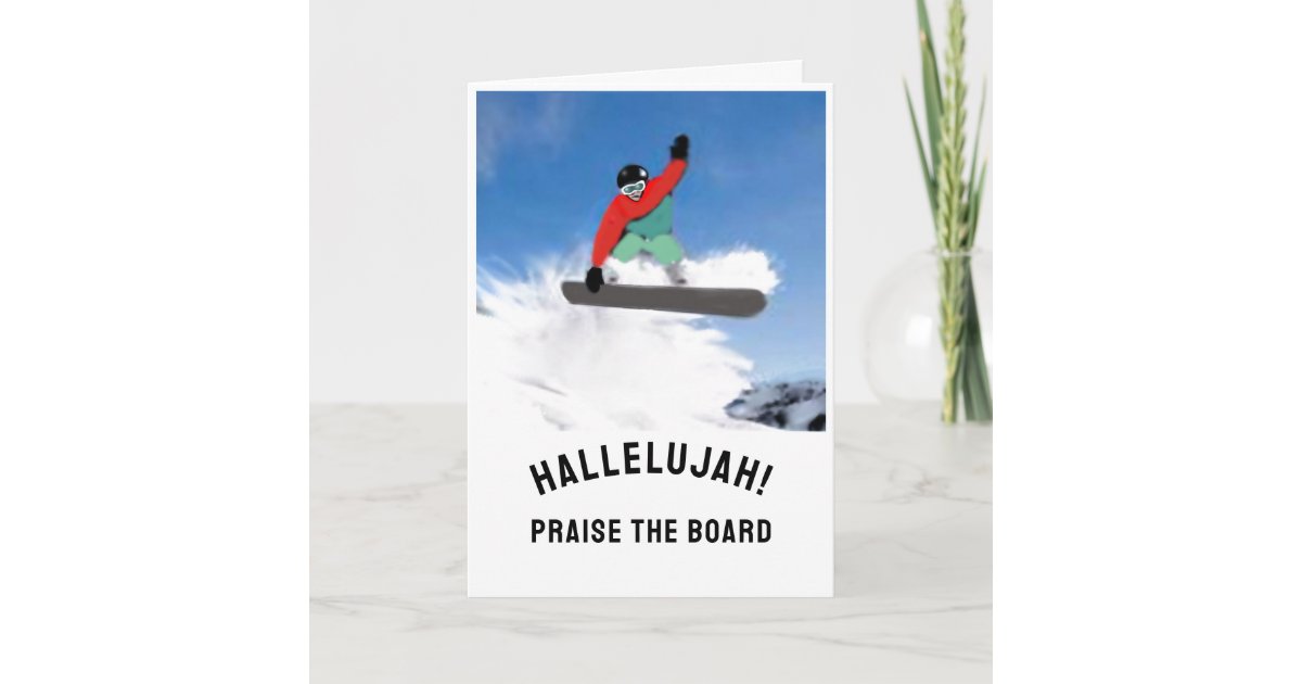 Snowboarder Birthday Card Zazzle