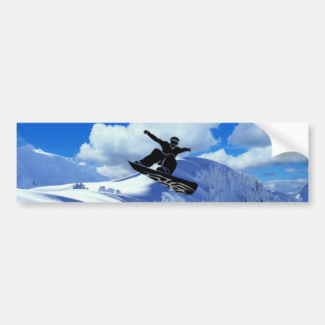 snowboarder bumper sticker (Front)