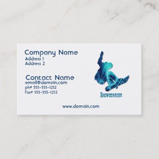 Snowboarder BUsiness Card