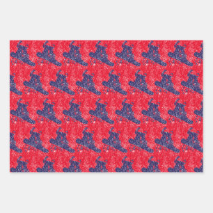 Snowboarder catching a High Snow Drift Wrapping Paper Sheets