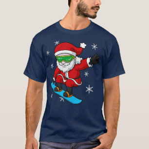 Snowboarder Christmas Santa Claus Snowboard Snowbo T-Shirt