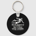 Snowboarder Definition Funny Snowboarding Winter S Keychain