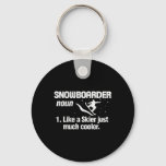 Snowboarder Definition Meaning Snowboarding Snowbo Keychain