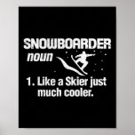 Snowboarder Definition Meaning Snowboarding Snowbo Poster