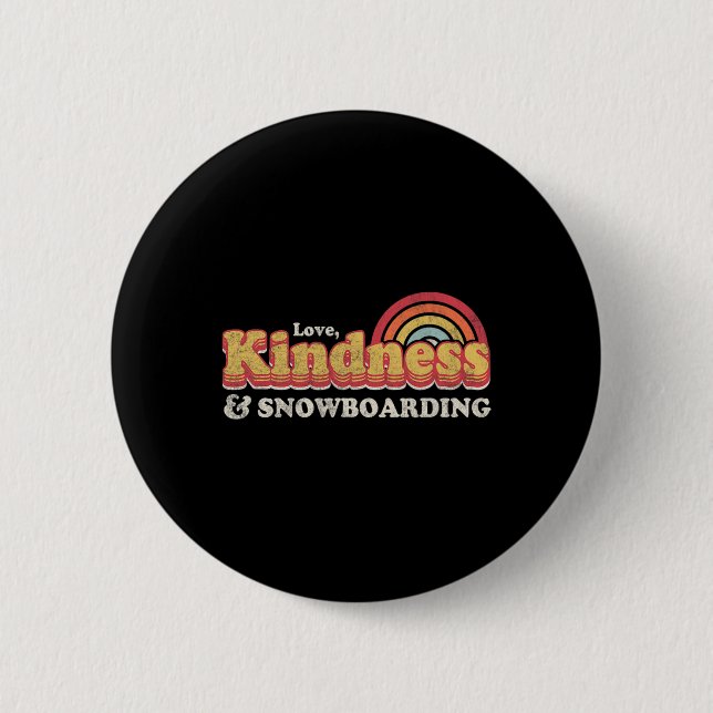 Snowboarder Design1  Button (Front)