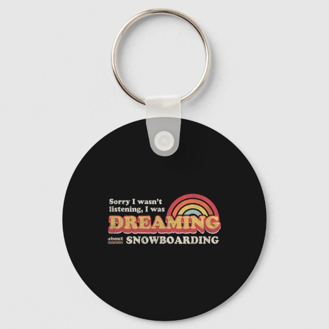 Snowboarder Design  Keychain (Front)
