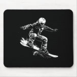 Snowboarder Drawing Snowboarding Slope 1  Mouse Pad