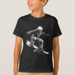 Snowboarder Drawing Snowboarding Slope 1  T-Shirt