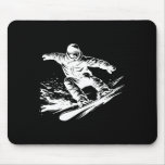 Snowboarder Drawing Snowboarding Slope  Mouse Pad
