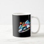 Snowboarder Explore The Slopes Snowboarding Lover  Coffee Mug