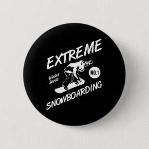 Snowboarder Extreme Snowboarding Winter Sports Sno Button