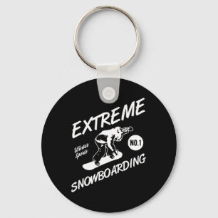 Snowboarder Extreme Snowboarding Winter Sports Sno Keychain