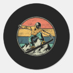 Snowboarder Extreme Sport Snowboarder Design  Classic Round Sticker