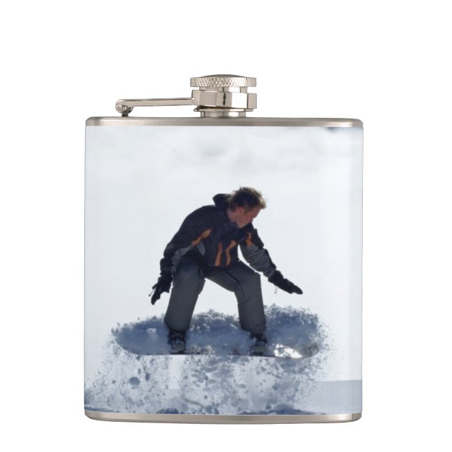 Snowboarder Flask (Front)