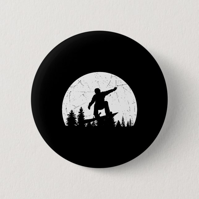 Snowboarder Free Style Snowboarding Snowboard Extr Button (Front)