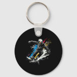 Snowboarder Graffiti Alpine Snowboarding  Keychain