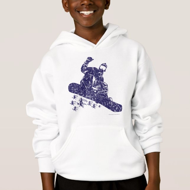 Snowboarder hitting High Snow Hoodie (Front)
