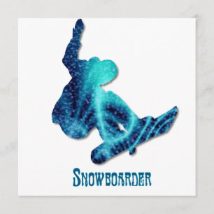 Snowboarder Invitation