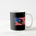 Snowboarder Jumping Usa American Flag Snowboarding Coffee Mug