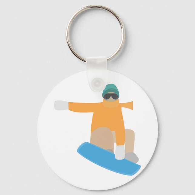 Snowboarder Keychain (Front)