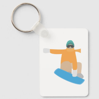 Snowboarder Keychain