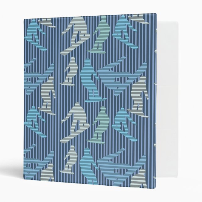 Snowboarder Lines 3 Ring Binder (Front/Inside)