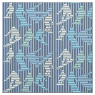 Snowboarder Lines Fabric