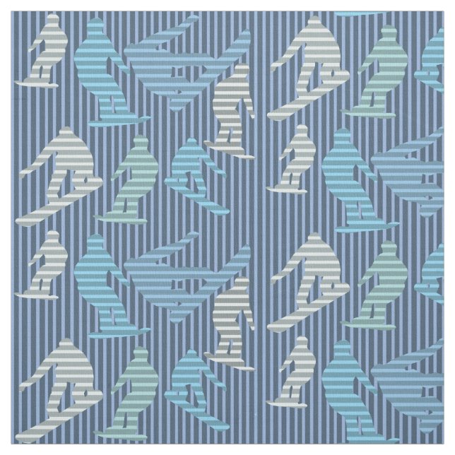 Snowboarder Lines Fabric (Swatch)