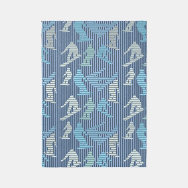 Snowboarder Lines Rug (Front (Vertical))