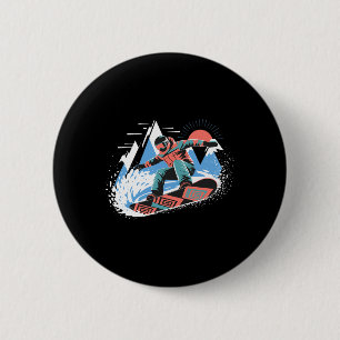Snowboarder Master The Slopes Snowboarding Snowboa Button