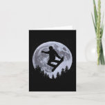 Snowboarder Moon Snowboarding Freestyle Pro Snowbo Card