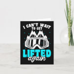 Snowboarder Mountains Gear Winter Ski Slope Snowbo Card