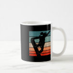 Snowboarder Mountains Ski Slope Retro Snowboarding Coffee Mug
