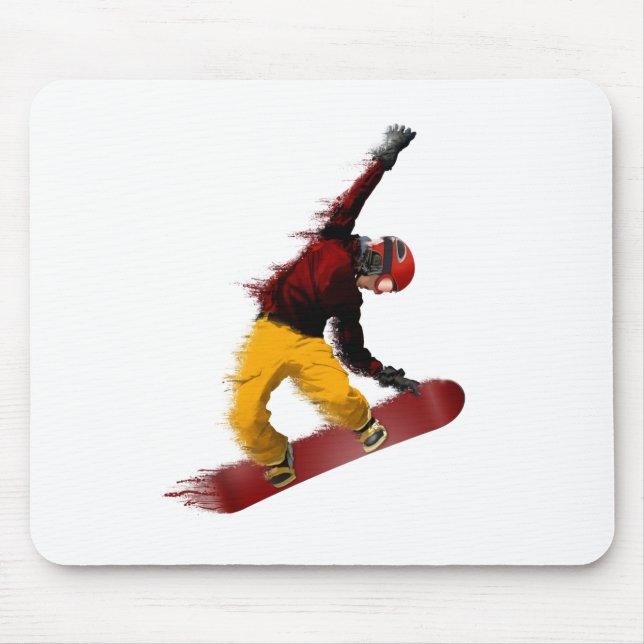 Snowboarder Mouse Pad (Front)