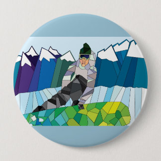Snowboarder Pin (customize back color!)