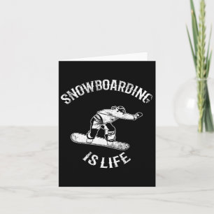 Snowboarder Quote Alpine Snowboarding Card