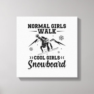Snowboarder Sayings Snowboard Winter Gifts Canvas Print