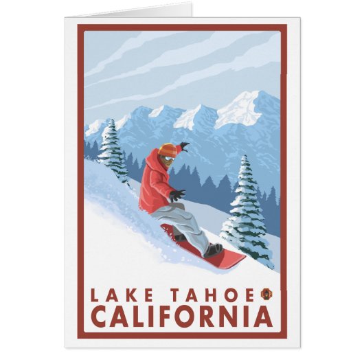 Snowboarder Scene - Lake Tahoe, California (Front)