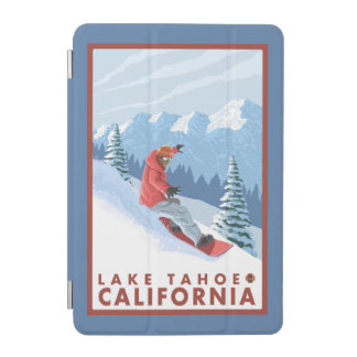 Snowboarder Scene - Lake Tahoe, California iPad Mini Cover