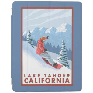 Snowboarder Scene - Lake Tahoe, California iPad Smart Cover